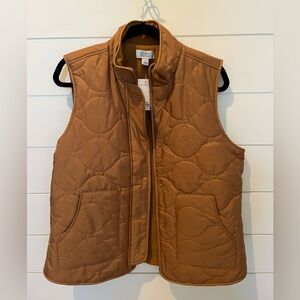 NWT, Large, Fleece Lined, Brown, Croft & Barrow, Vest